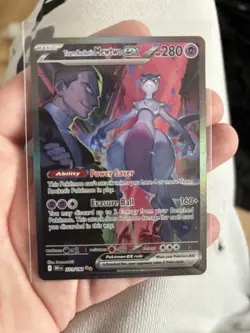 Pokemon TCG Team Rocket's Mewtwo EX Destined Rivals 231/182 Near Mint Condition - Image 1