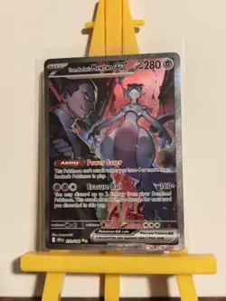 Pokemon TCG Team Rocket's Mewtwo EX 231/182 Destined Rivals NM/M Full Art - Image 1