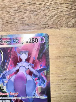 Pokemon TCG Team Rocket's Mewtwo ex 231/182 Full Art Holo 280 HP - Image 2