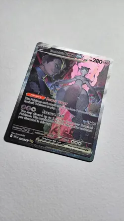 Pokemon TCG Destined Rivals Team Rocket's Mewtwo EX Full Art Card 231/182 NM - Image 2