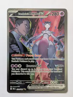 Pokemon TCG Team Rocket's Mewtwo EX Destined Rivals 231/182 Mint Condition - Image 1