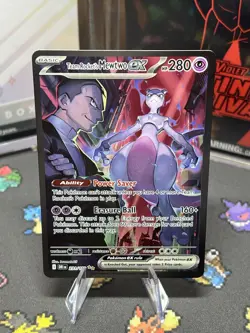 Pokemon TCG Team Rocket's Mewtwo EX Destined Rivals 231/182 Near Mint Condition - Image 1