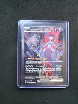 Pokemon TCG Destined Rivals Team Rocket's Mewtwo EX Sir 231/182 - Image 1