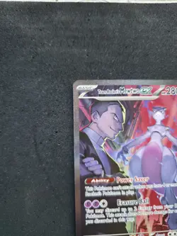 Pokemon TCG Destined Rivals Team Rocket's Mewtwo EX Sir 231/182 - Image 3