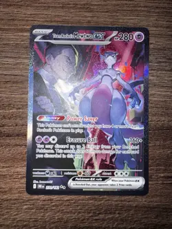 Pokemon TCG Destined Rivals Team Rocket's Mewtwo EX Full Art Card 231/182 NM - Image 2