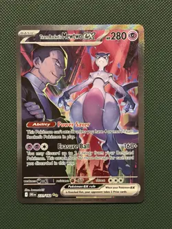 Pokemon TCG Team Rocket's Mewtwo EX Destined Rivals Card 231/182 - Image 1