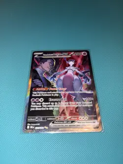 Pokemon TCG Team Rocket's Mewtwo EX Destined Rivals 231/182 Sir, NM Condition - Image 1