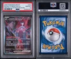 Pokemon TCG - Team Rocket's Mewtwo EX Destined Rivals 231/182 - PSA10 - Image 3
