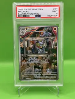 2023 POKEMON SV 151 #177/165 MACHOKE ILLUSTRATION RARE PSA 9 - Image 1