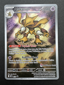 Alakazam 009 Pokemon Center Stamp Mega Evolution Black Star Promo TCG Card - Image 1