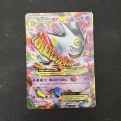 Pokemon M Gengar EX XY166 Shiny Mega Evolution Black Star Promo Holo Raw MP - Image 1