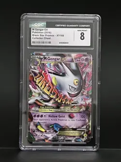 Pokemon M Gengar EX Collector Chest Black Star Holo Promo XY166 CGC 8 - Image 1