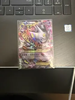 2016 Pokemon XY Promos Mega M Gengar EX XY166 Black Star Promo HP/DMG - Image 1