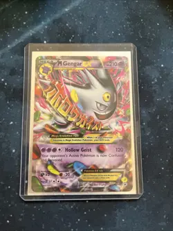 M Gengar EX XY166 Black Star Promo Full Art Holo Pokemon Card 2016 - Image 3