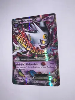 Mega M Gengar EX XY166 Black Star Promo 2016 Holo Rare Pokemon Card LP - Image 1