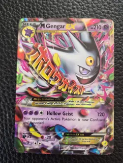 Pokemon M Gengar EX XY166 Black Star Promo Full Art Holo Card - Image 1