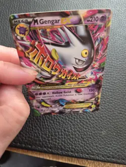 Pokemon M Gengar EX XY166 Black Star Promo Full Art Holo Card - Image 5