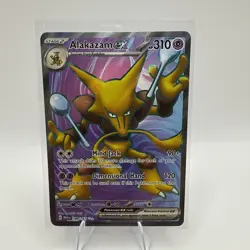 Pokemon TCG Alakazam EX 188/165 S&V 151 Ultra Rare Card NM Condition - Image 1