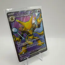 Pokemon TCG Alakazam EX 188/165 S&V 151 Ultra Rare Card NM Condition - Image 2