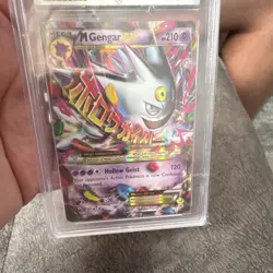 Pokemon TCG 2016 M Gengar EX XY166 Black Star Promo Holo Mega EX Ace 6 - Image 3