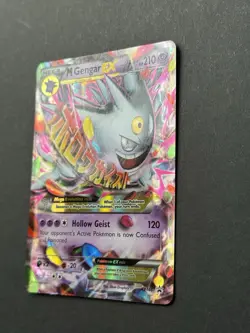 Pokemon M Gengar EX Holo Black Star Promo Card XY166 LP - Image 2