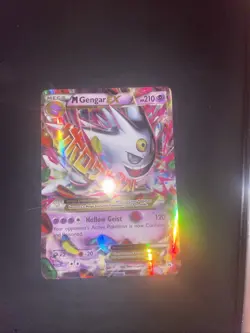 Pokemon M Gengar EX XY166 Black Star Promo Full Art Holo Card - Image 1