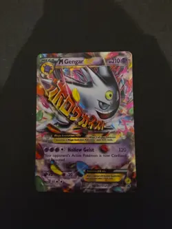 Pokemon TCG M Gengar EX XY Promo Black Star Foil Ultra Rare Card XY166 NM - Image 1