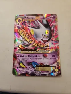 Pokemon TCG M Gengar EX XY Promo Black Star Foil Ultra Rare Card XY166 HP - Image 1