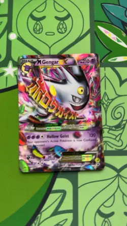 Pokemon M Gengar EX XY166 Black Star Promo Full Art Holo Card - NM - Image 1