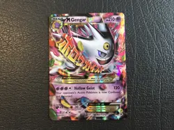 Pokemon TCG M Gengar EX XY Promo Black Star Foil Ultra Rare Card XY166 NM - Image 1