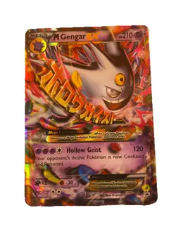 Pokemon M Gengar EX XY166 Black Star Promo Full Art Holo Card - Image 1