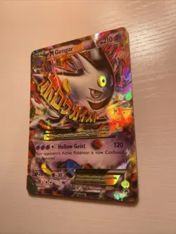 Pokemon M Gengar EX XY166 Black Star Promo Full Art Holo Card - Image 3
