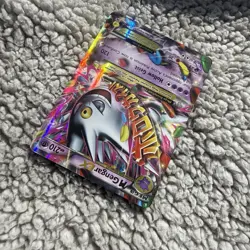 Pokemon Mega M Gengar EX XY166 Full Art Black Star Promo Holographic Card - Image 3