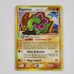 Pokemon Meganium 4/101 Delta Species EX Dragon Frontiers TCG Card LP Vtg 2006 - Image 1