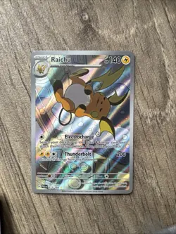 Pokemon TCG Raichu Holo Illustration Rare Card Paldea Evolved 211/193 - Image 1