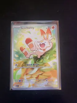 Scorbunny 225/217 Illustration Rare Ascended Heroes Pokemon Holo Near Mint - Image 1