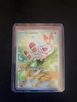 Scorbunny 225/217 Illustration Rare Ascended Heroes Pokemon Holo Near Mint - Image 3