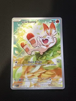 Scorbunny 225/217 Illustration Rare Ascended Heroes Pokemon TCG Near Mint - Image 1
