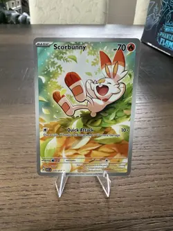 Pokemon TCG Scorbunny 225/217 Illustration Rare IR ME Ascended Heroes Near Mint - Image 1