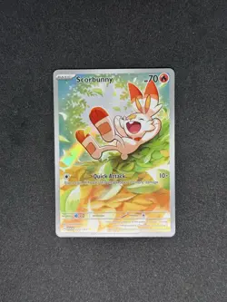 Scorbunny 225/217 Pokemon TCG Ascended Heroes Illustration Rare - Near Mint - Image 1