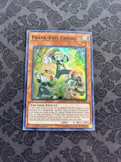 Yugioh! Prank-Kids Fansies HISU-EN014 Super Rare 1st Edition - Image 1