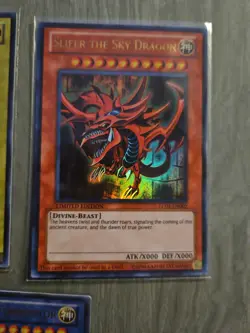 Yu-Gi-Oh! TCG Set of Egyptian God Cards (Obelisk, Ra, Slifer) LOC1 - Image 3