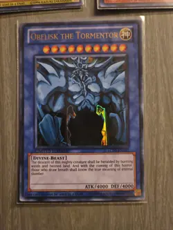 Yu-Gi-Oh! TCG Set of Egyptian God Cards (Obelisk, Ra, Slifer) LOC1 - Image 4