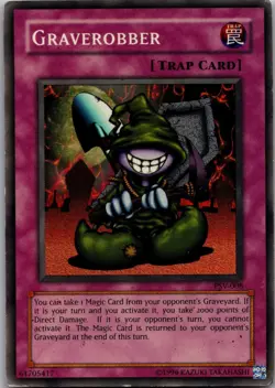 Graverobber PSV-008 Super Rare Pharaoh's Servant Yu-Gi-Oh Unlimited LP - Image 1