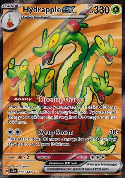 Hydrapple ex 156/142 Ultra Rare Full Art - Pokemon Stellar Crown SV07 - NM - Image 1