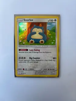 Pokemon TCG Snorlax 158/214 Unbroken Bonds Holo Rare Card - Image 1