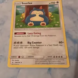 Pokemon Card Snorlax Holo LP SM - Unbroken Bonds 158/214 - Image 2