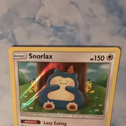 Pokemon Card Snorlax Holo LP SM - Unbroken Bonds 158/214 - Image 3