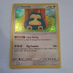 Pokemon Card Snorlax 158/214 Unbroken Bonds Holo Rare - Image 1