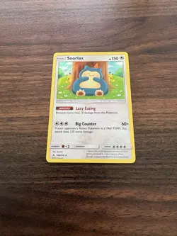 Snorlax 158/214 Pokemon Sun & Moon Unbroken Bonds Holo LP - Image 2